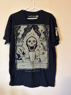 Seventh Ink “One More Oughta Do It” Graphic T-Shirt Large – Skull Grim Reaper Tee