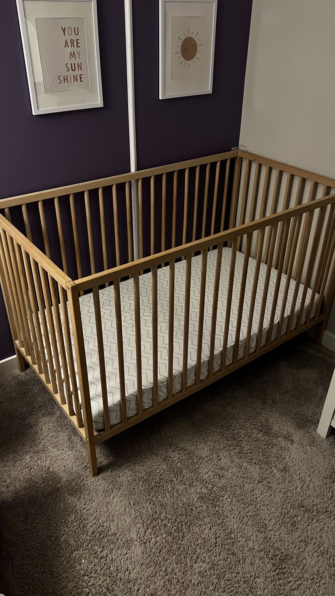 IKEA Sniglar Crib (Beach)
