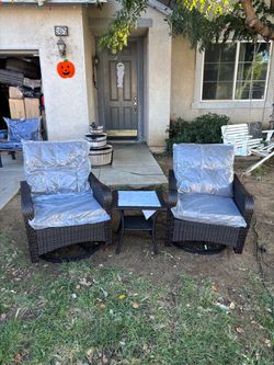 Swivel rocking 360 outdoor patio furniture chairs