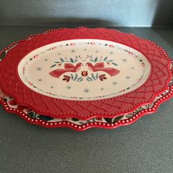 Pioneer Woman Holiday Platter Set