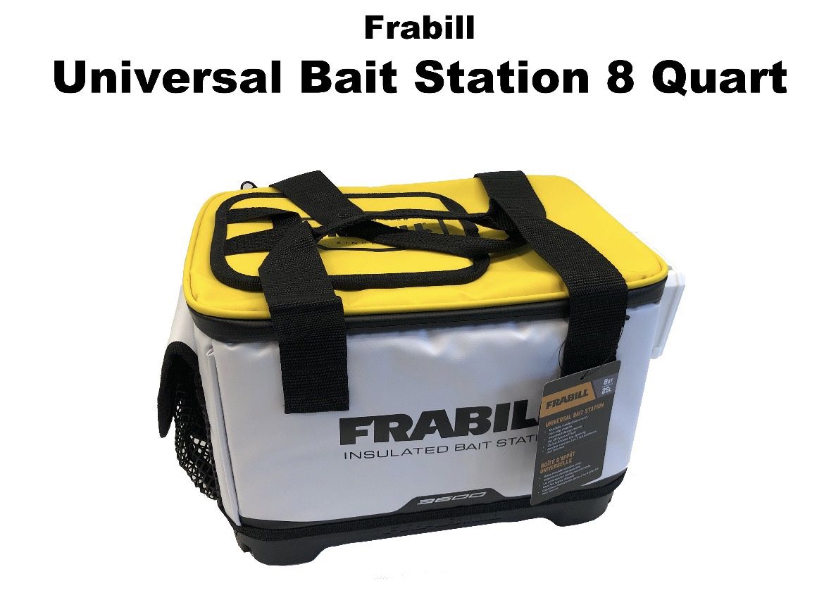 Frabill Universal Bait Station – 8 QT w/ Aerator — New with tags - Excellent Condition!