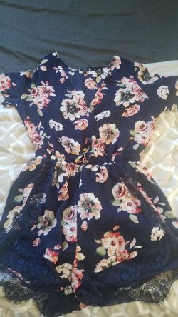 Floral Womens Romper - Large