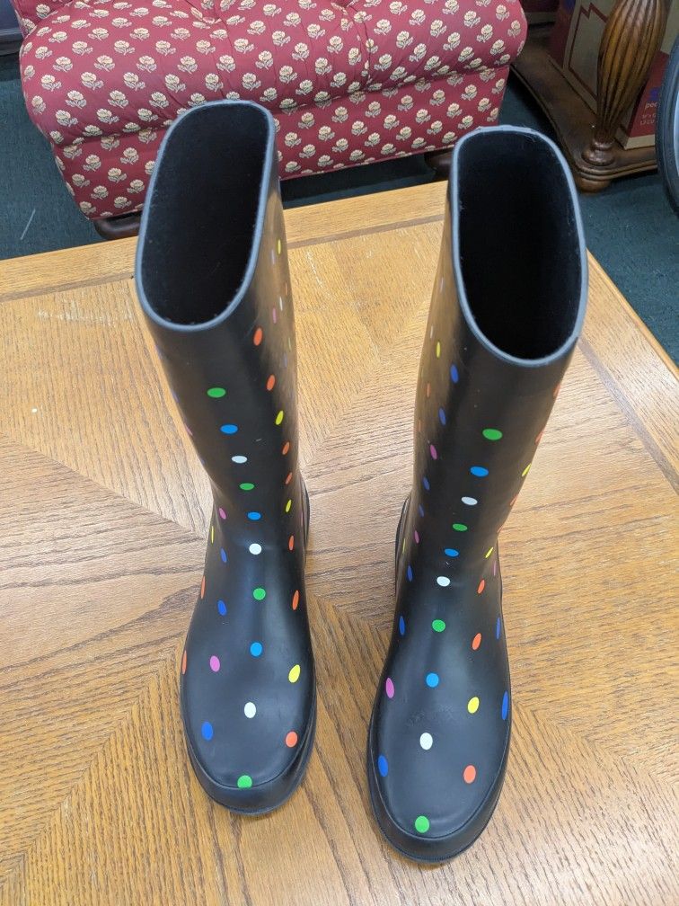 Sugar Rain Boots Size 8