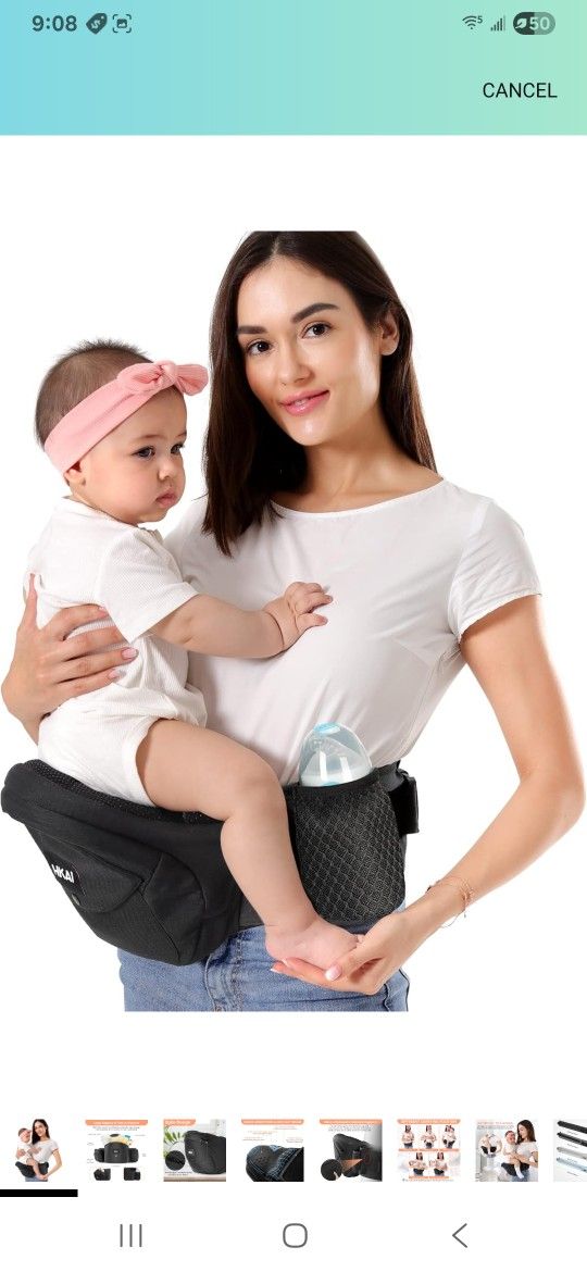 Baby Carrier Hip Seat $30