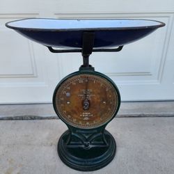 Vintage Salter Trade Spring Balance 50T Scale England Antique Brass