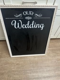 Wedding chalkboard