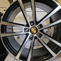 22" New Staggerd Wheels With New Tires For PORSCHE TAYCAN