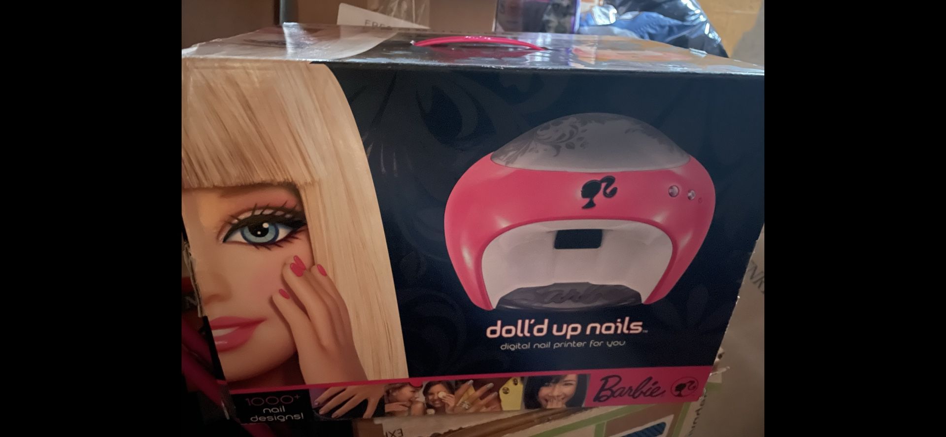 Vtg Barbie Nail Printer