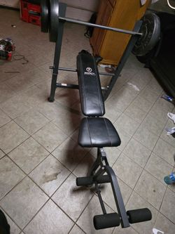 Marcy Adjustable Weight Bench with Rack