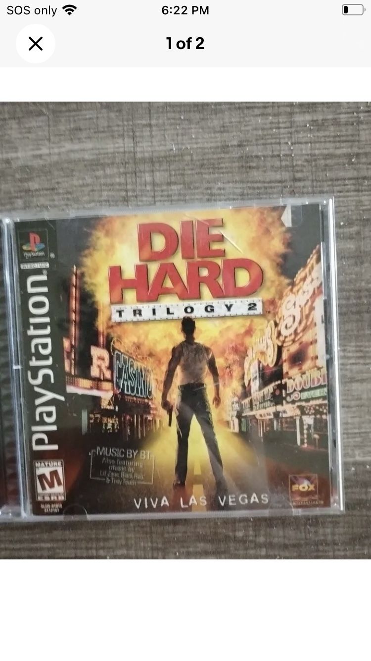 Die Hard Trilogy 2 PlayStation 1 PS1 PSOne Black Label Game Complete!
