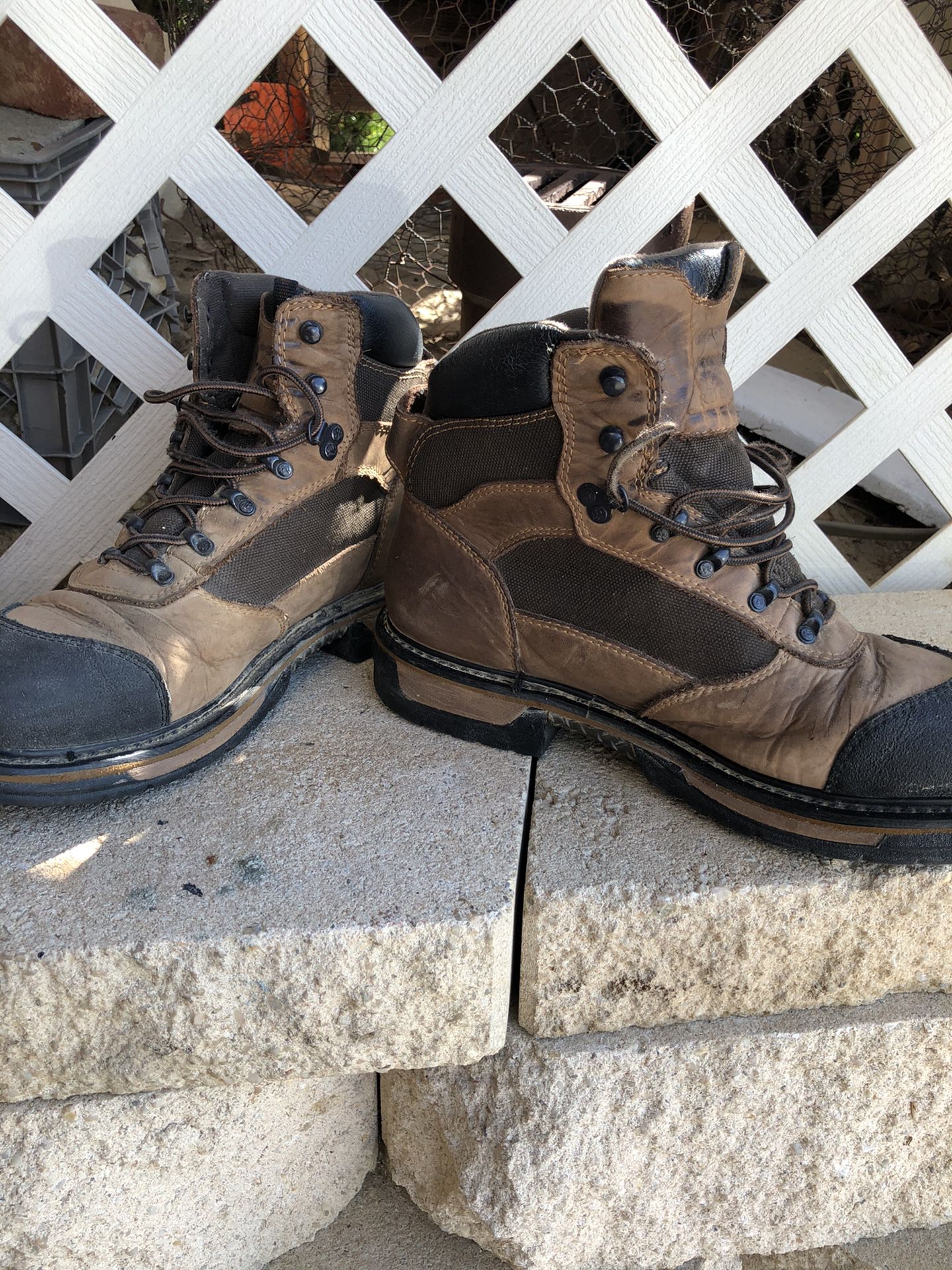 Rocky work boots size:12, leather uppers