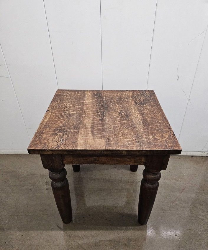 World Market Side Table / End Table - Model: Sourav - Solid Black Walnut