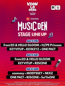 KCON LA 2026 - Fri Aug 14- Sun Aug 16