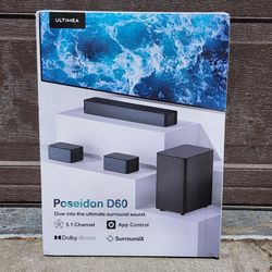 NEW ULTIMEA Poseidon D60 5.1 Sound Bar