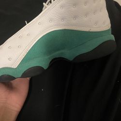 Jordan 13 Retro White Lucky Green (no Box)