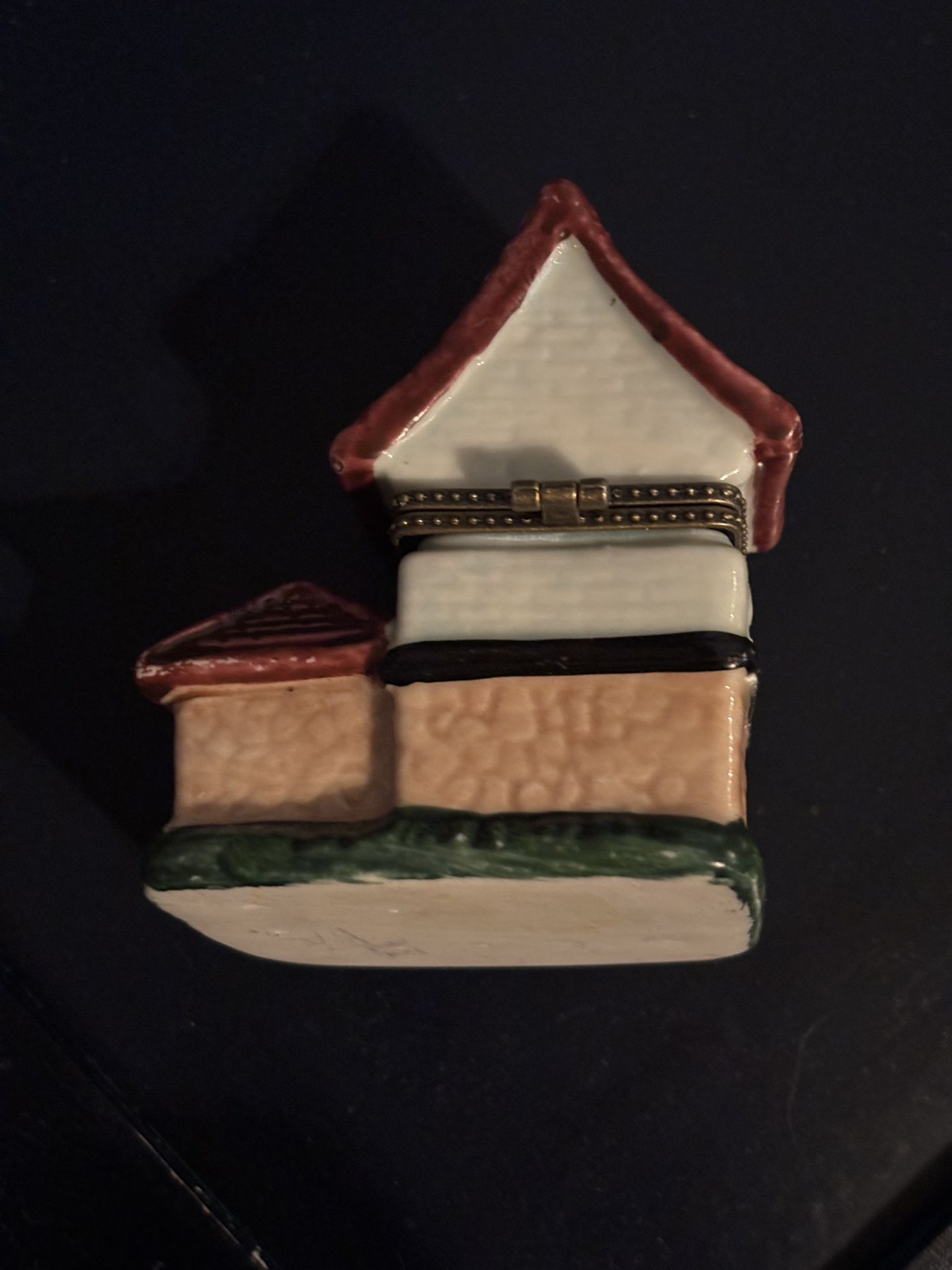 Vintage Miniature Salt Box House Victorian Treasures Rare Trinket Box