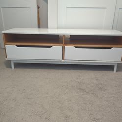 White TV Stand with drawers