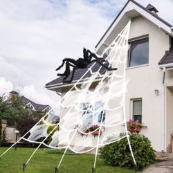 Spider Web Halloween Decorations, 16 ×15 Feet 