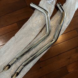 Slasher Cut Exhaust Pipes Harley Davidson