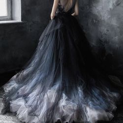 Black /blue Dress Prom/quinceañera/Formal