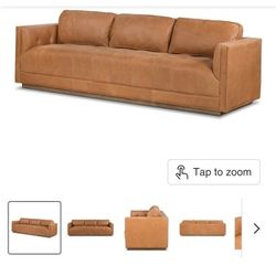 Four Hands
Kiera Sofa Palermo Cognac (New in Box ) Top-grain 