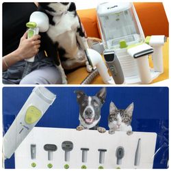 Dog and CAT VACUUM PLUS CLIPPERS PRO GROOMING KIT