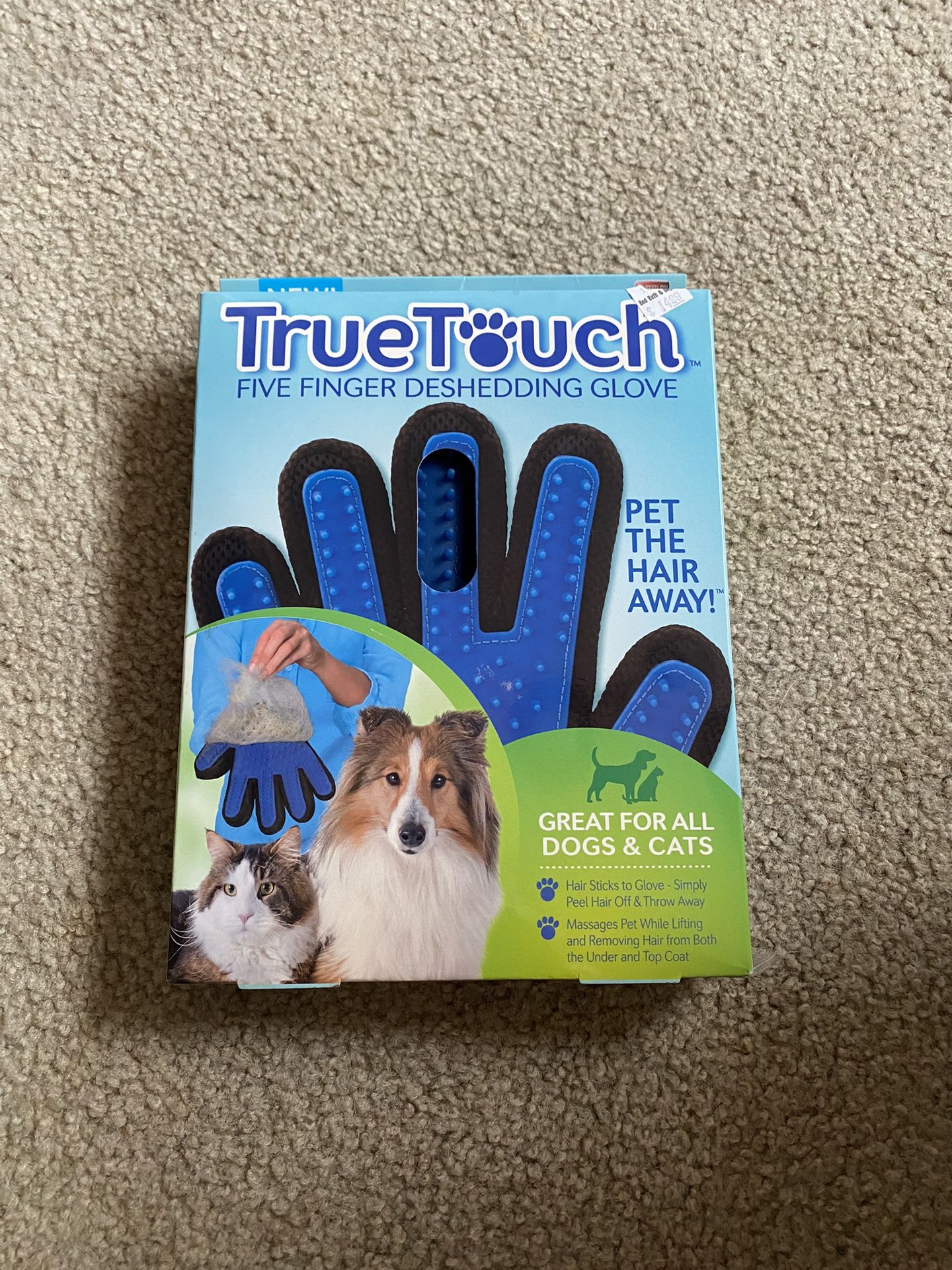 TRUE TOUCH five finger desheding glove 