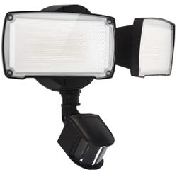 19W LED Flood Light Motion Sensor Outdoor, 2 Adjustable Head