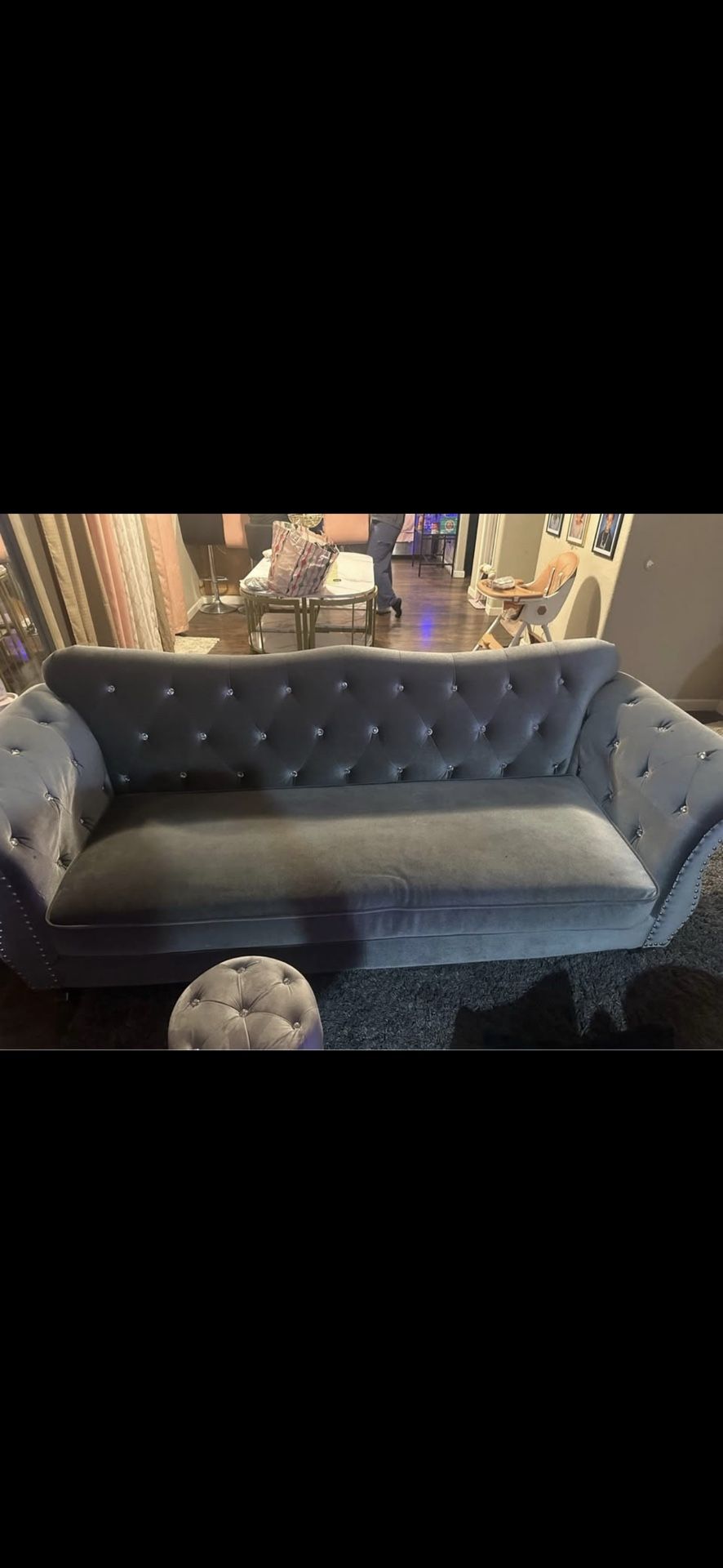Beautiful Gray Couch And Chair