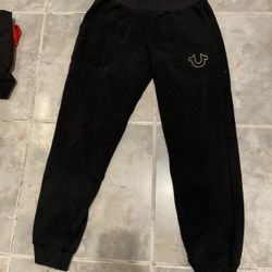 TRUE RELIGION Kids JOGGER SWEATPANTS Black SIZE MEDIUM