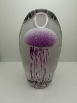 Glass Jellyfish Paperweight Dynasty Gallery