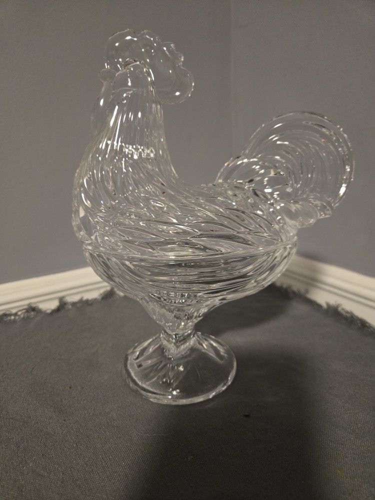 Roaster Crystal Candy Bowl/dish