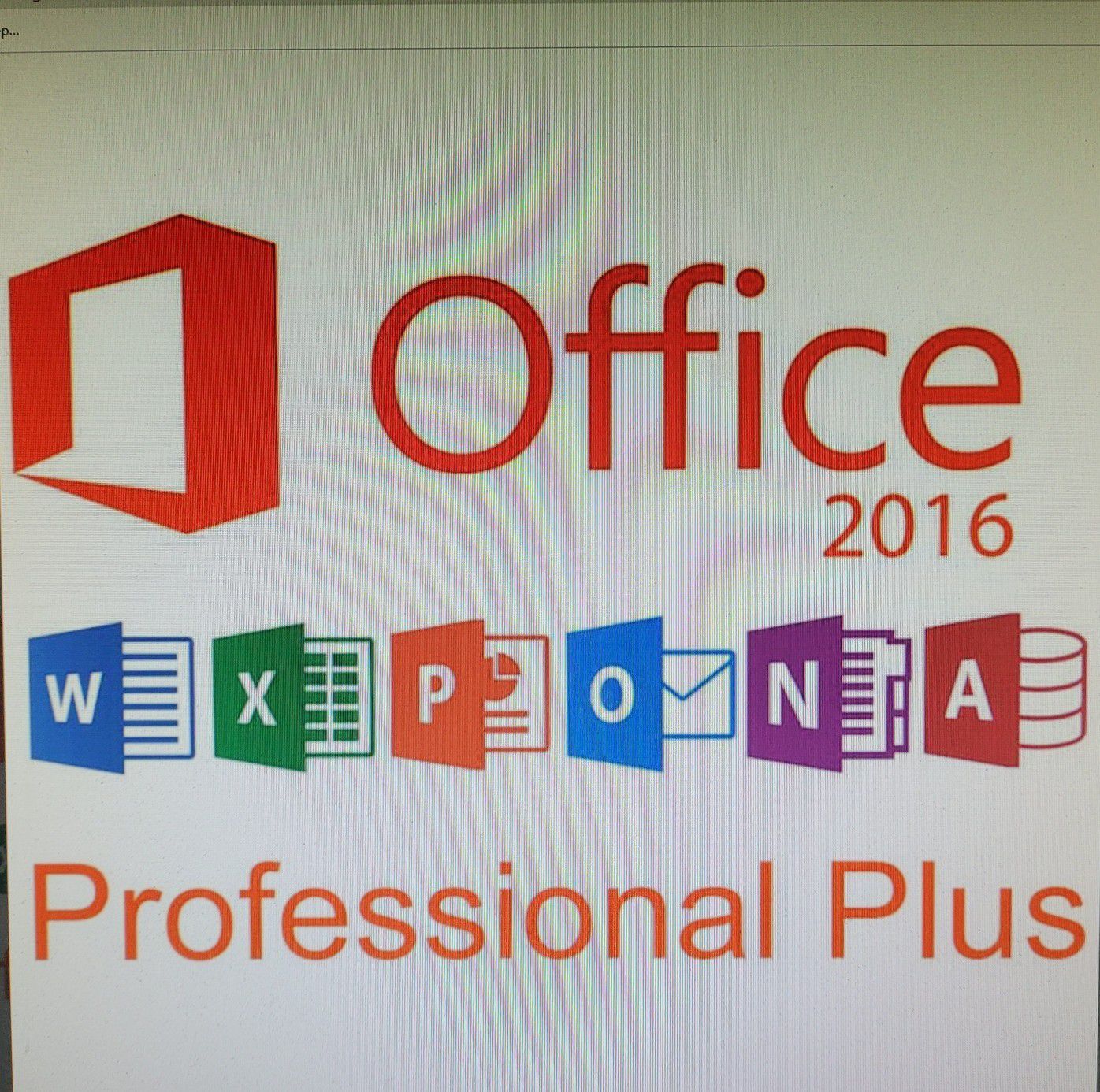 Ms Office 2016 pro plus with dvd to install