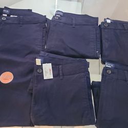 Boys School Pants Size 16 Navy Blue 