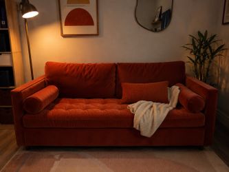 Beautiful velvet couch / convertible sleeper sofa