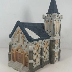 Lemax Dickensvale Collectibles Village Porcelain Lighted Church Lamp 1991