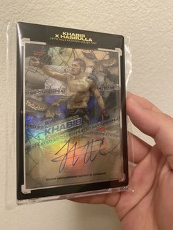 Khabib X Tyson Beck /35 Brand New On Card Auto UFC 