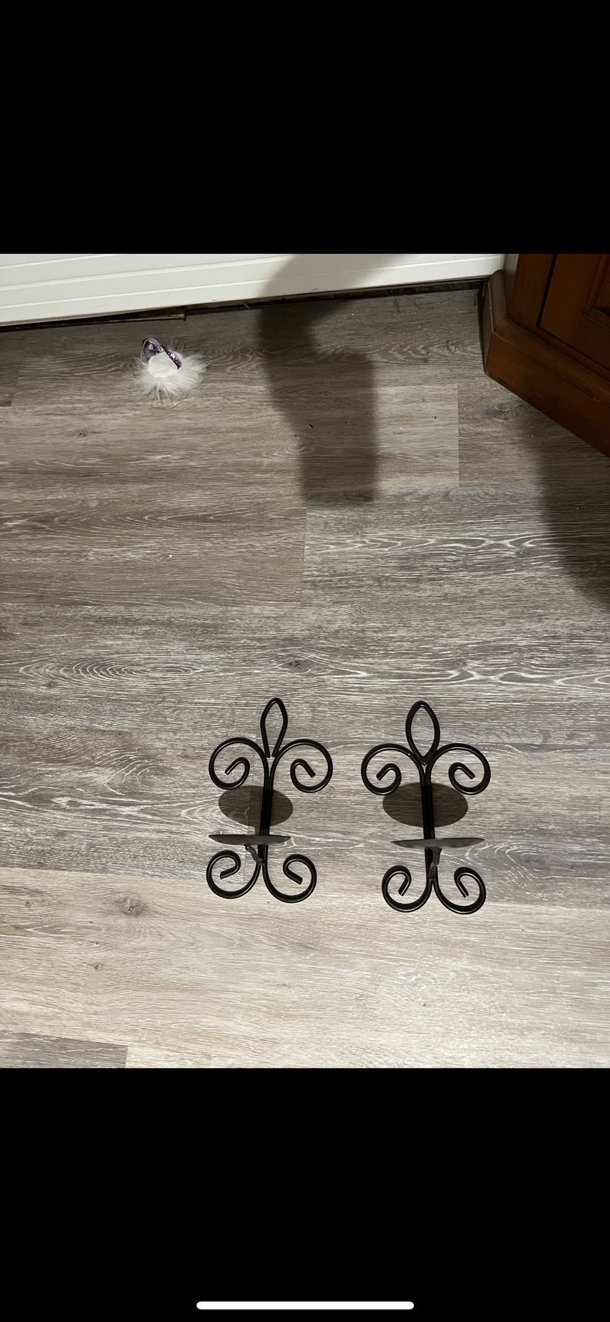 Wall candle holder decor