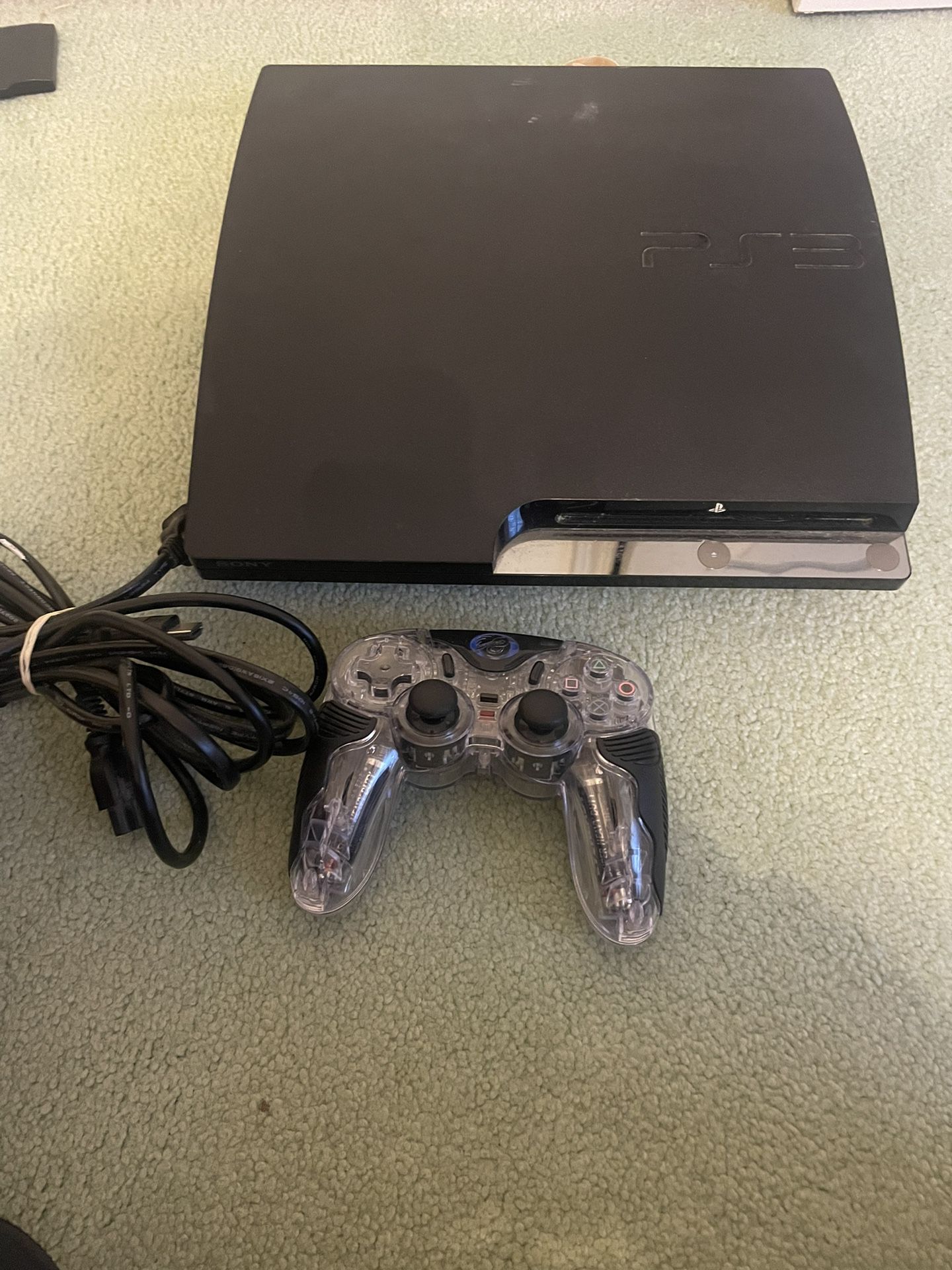 Ps3 With Controller And Cords 