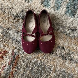 Burgundy Girl Shoes 