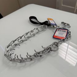 New M/L Chrome Prong Collar For Only $3
