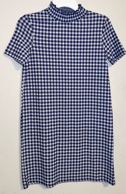Blue White Dress Gingham