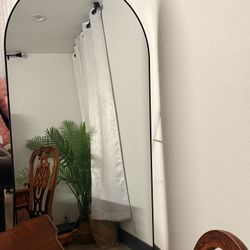 Arched Floor Mirror, 76"x33" Full Length Mirror, Standing Mirror