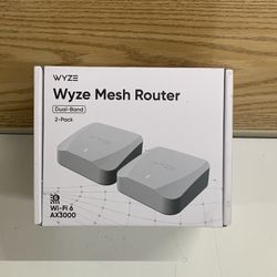 WYZE AX3000 Dual-Band WIFI 6 Mesh Router - 2PK WF6DBMRS