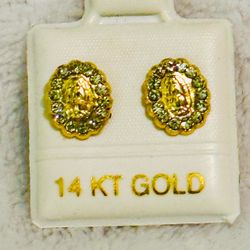 Guadalupe 14K Gold Earring
