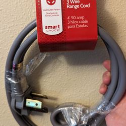 4' 50amp 3-wire Range Cord