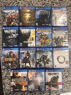 PS4 Game Collection/ Games 15!