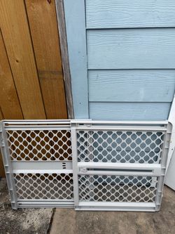 White Plastic Baby Safety Gate
