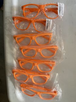 NEW Orange Glasses $5