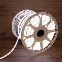 White LED Neon Rope Light 100ft/30m